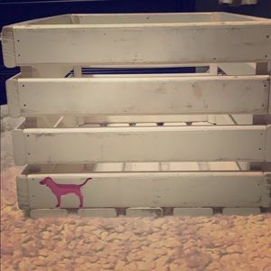 Victoria's Secret Pink- Love Pink Dog Wooden Crate